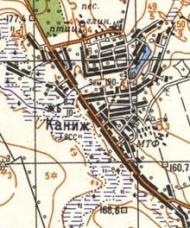 Топографічна карта Каніжа