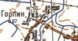Топографическая карта Горпина