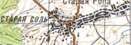 Топографическая карта Старой Соли