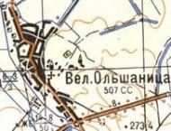 Топографічна карта Великої Вільшаниці