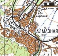 Топографічна карта Алмазної