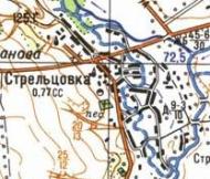 Топографічна карта Стрільцівки