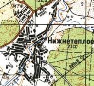 Топографічна карта Нижньотеплого