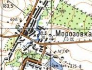 Топографічна карта Морозівки