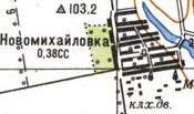 Топографічна карта Новомихайлівки