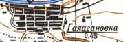 Топографічна карта Галаганівки