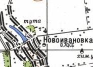 Топографічна карта Новоіванівки