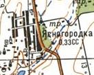 Топографічна карта Ясногородки