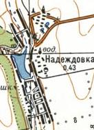 Топографічна карта Надеждівки
