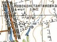 Топографічна карта Новокостянтинівки
