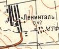Топографічна карта Ленінталі