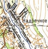 Топографічна карта Надрічного