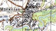 Топографічна карта Манжелії