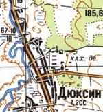 Топографічна карта Дюксиного
