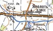 Топографічна карта Яполоті