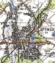 Топографічна карта Дружби