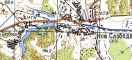 Топографічна карта Нової Слободи