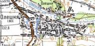 Топографічна карта Олешньої