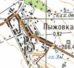 Топографічна карта Пижівки