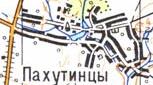 Topographic map - Pakhutyntsi