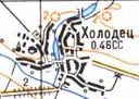 Топографічна карта Холодця