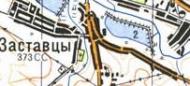 Топографічна карта Заставців
