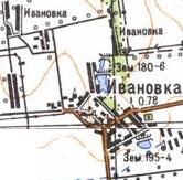 Топографічна карта Іванівки