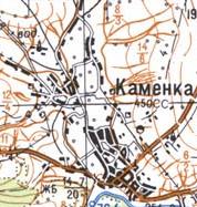 Топографічна карта Кам'янка