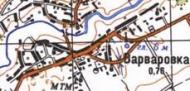 Топографічна карта Варварівки
