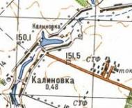 Топографічна карта Калинівки