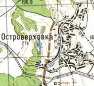 Топографічна карта Островерхівки