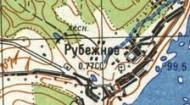 Топографічна карта Рубіжного