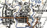 Топографічна карта Вербівки