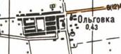 Топографічна карта Ольгівки