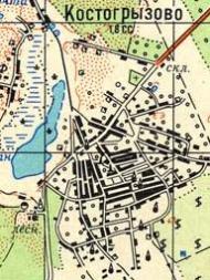 Топографічна карта Костогризового