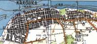 Топографічна карта Каховки