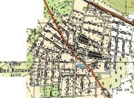 Топографічна карта Великих Копаних