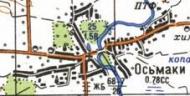 Топографічна карта Осьмаків