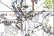 Топографическая карта Слободки