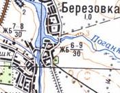 Топографічна карта Березівки