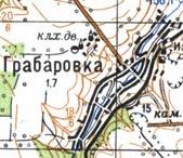 Топографічна карта Грабарівки