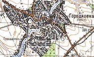 Топографічна карта Городківки