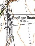 Топографічна карта Веселої Поля