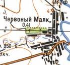 Топографічна карта Червоного Маяка