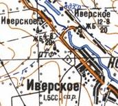 Топографічна карта Іверського