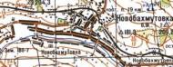 Топографічна карта Новобахмутівки