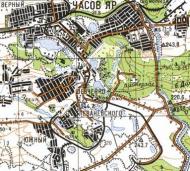 Топографічна карта Часового яру