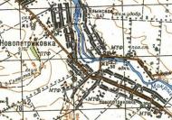 Топографічна карта Новопетриківки