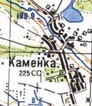 Топографічна карта Кам'янка