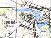 Топографічна карта Городка